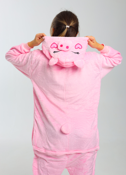 Кігурумі піжама Свинка дитяча рожева плюшева C1048-2015 фото